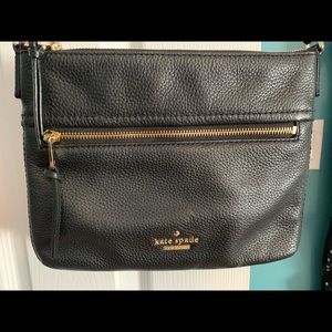 Authentic black leather Kate spade purse